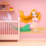 deco chambre fille sirene