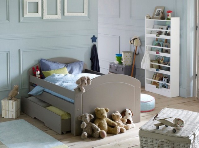 deco chambre garcon bleu gris