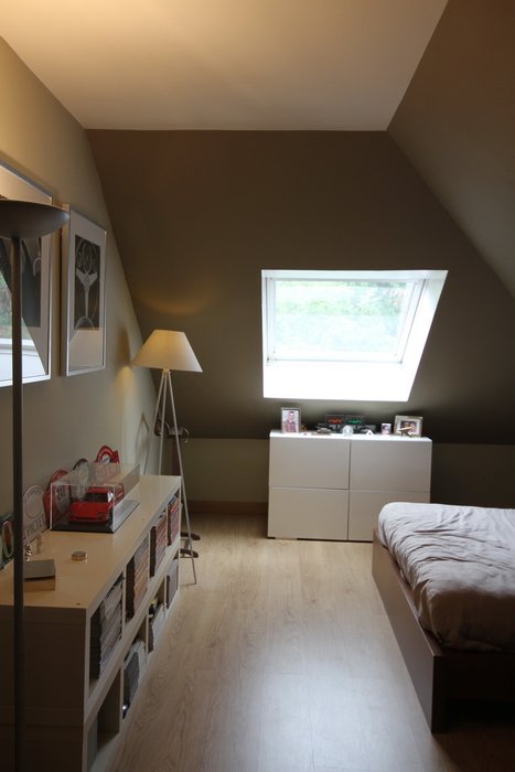 deco chambre taupe et blanc