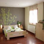 deco chambre vert et marron