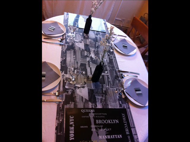 deco de table new york a faire soi meme
