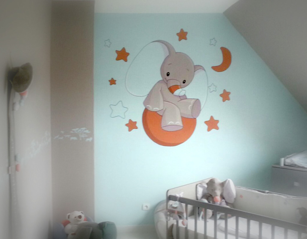 decoration chambre de bebe peinture