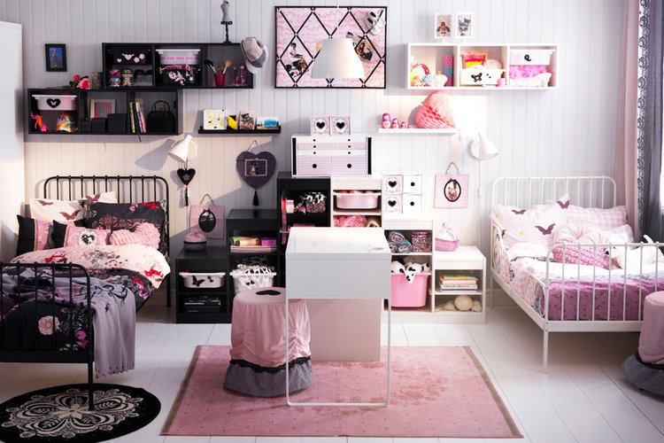decoration chambre fille baroque