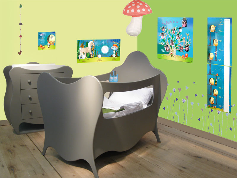 decoration chambre foret enchantee