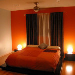 decoration chambre orange