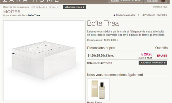 boite a bijoux zara home