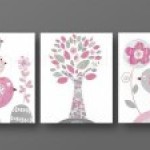 cadre decoration chambre bebe fille