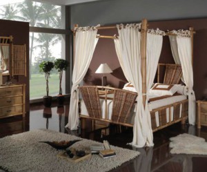 chambre deco bambou