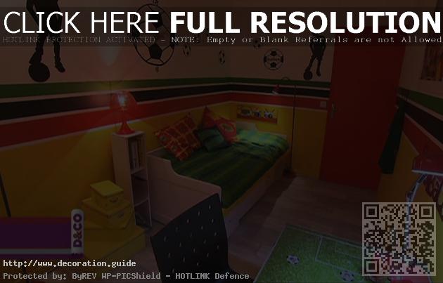 chambre decoration football