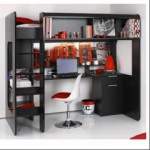 deco chambre ado avec lit mezzanine