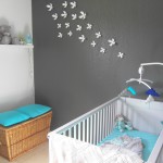 deco chambre bebe bleu turquoise