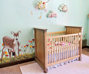 deco chambre bebe bleu turquoise