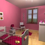 deco chambre bebe framboise