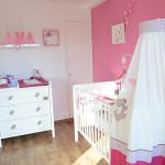 deco chambre bebe framboise