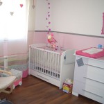 deco chambre bebe rose et blanc