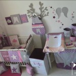 deco chambre bebe rose et mauve