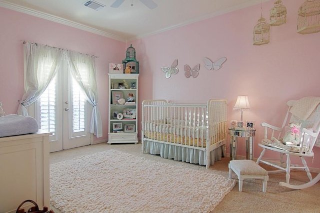 deco chambre bebe rose pale