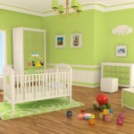 deco chambre bebe vert anis