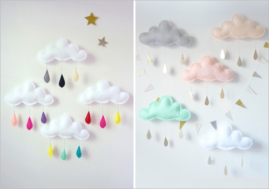 deco chambre fille nuage