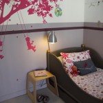 deco chambre fille rose et gris