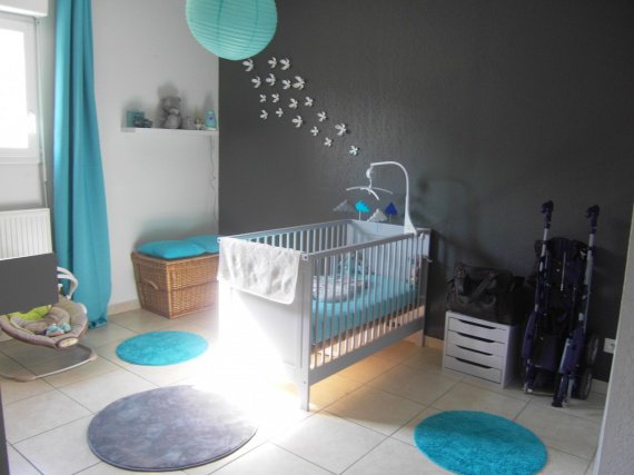 deco chambre garcon gris