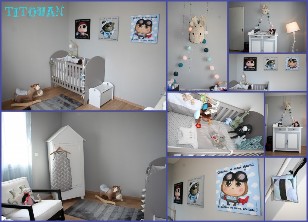 deco chambre garcon gris