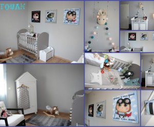deco chambre garcon gris