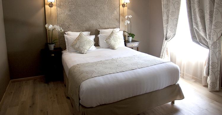 deco chambre taupe et lin
