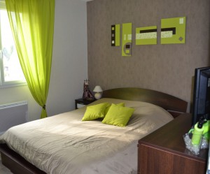 deco chambre zen vert