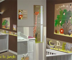 deco jungle pour chambre bebe