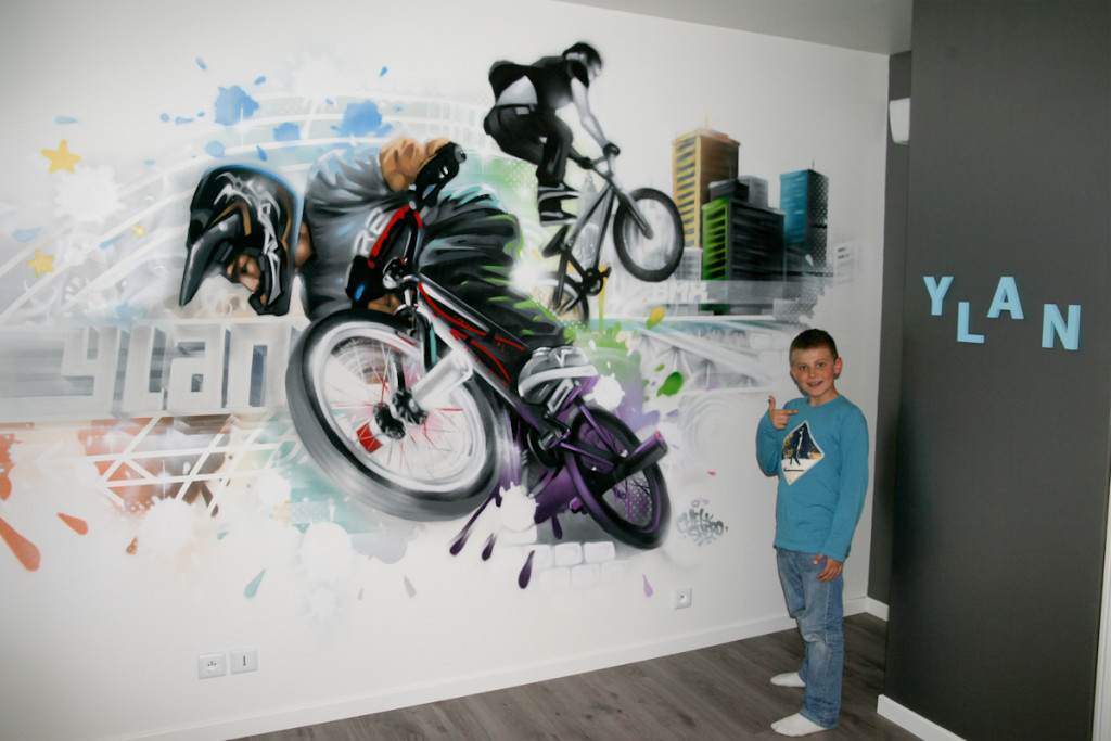 decoration chambre ado graffiti