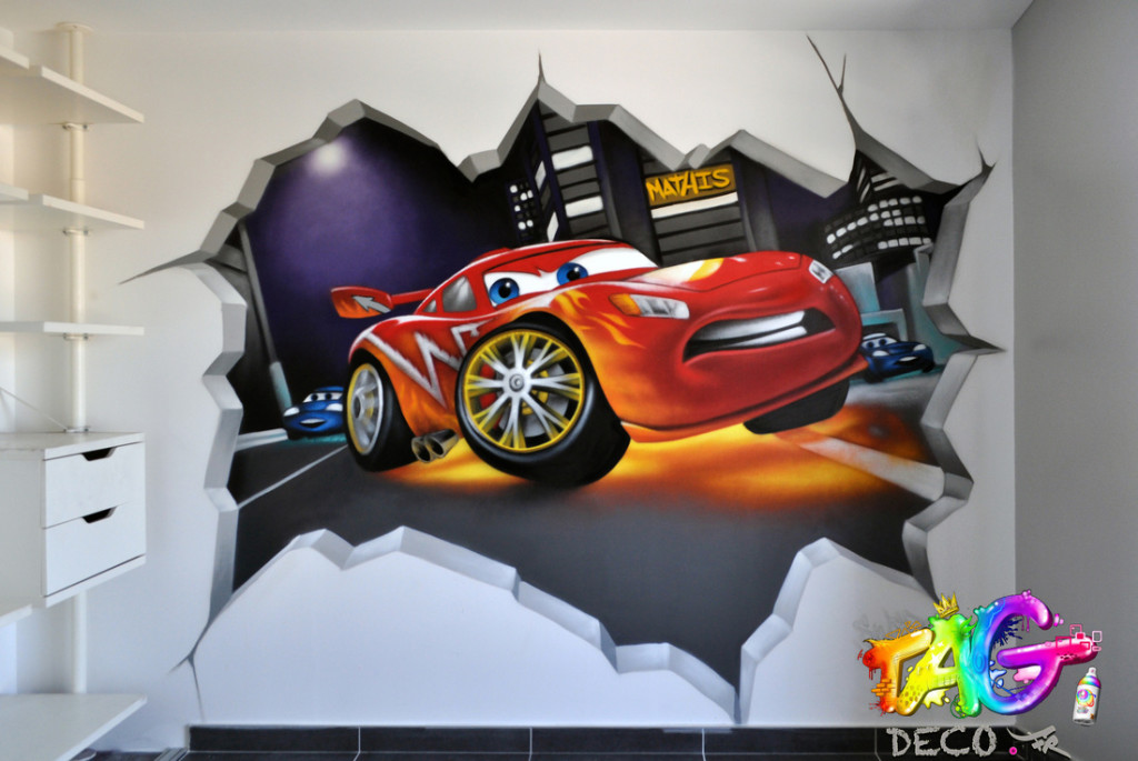 decoration chambre ado graffiti