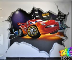 decoration chambre ado graffiti