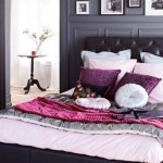 decoration chambre adulte rose et gris