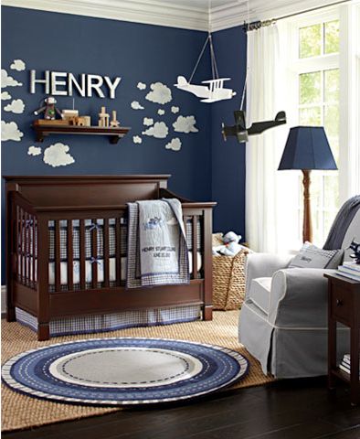 decoration chambre bebe avion
