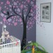 decoration chambre fille mauve
