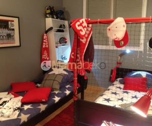 decoration chambre garcon hockey
