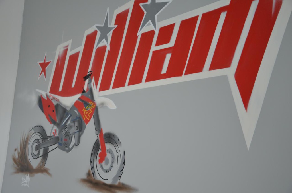 decoration chambre garcon moto