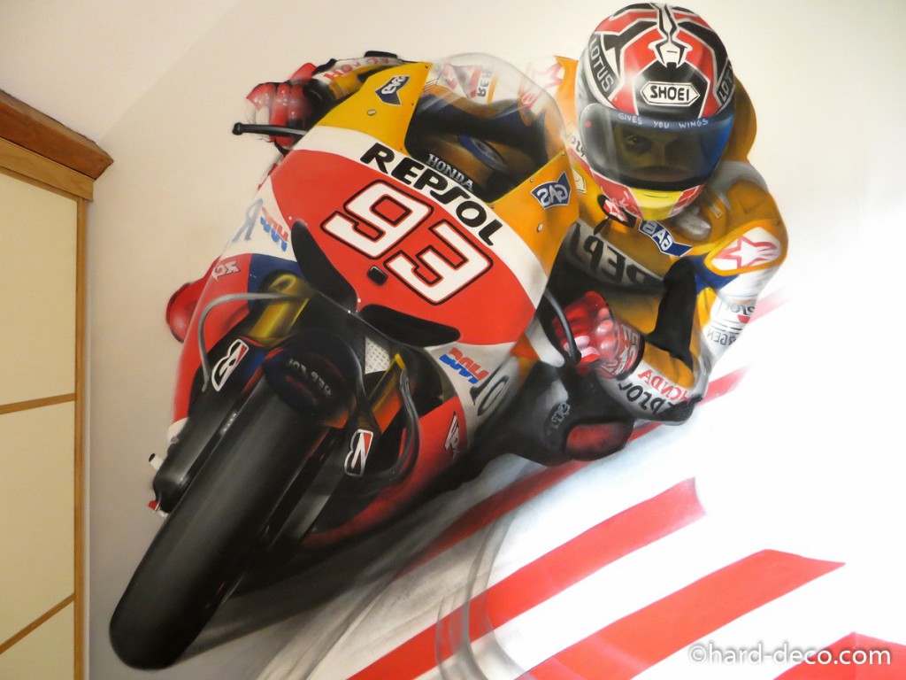 decoration chambre garcon moto