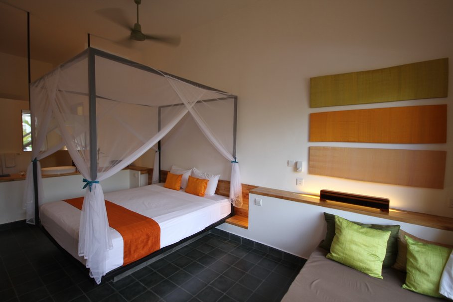 decoration chambre orange marron