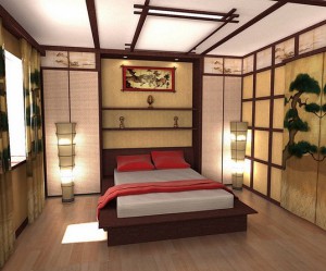 decoration chambre style asiatique