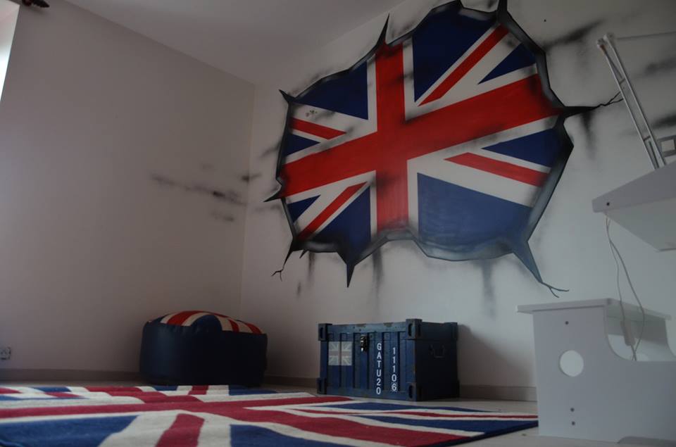 decoration chambre theme angleterre