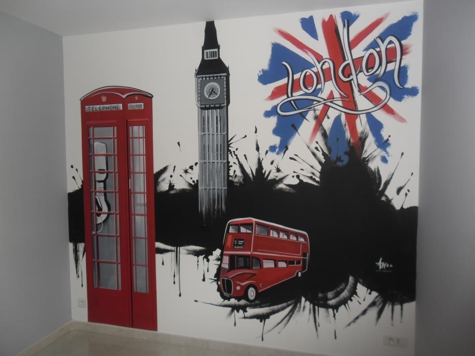 decoration chambre theme angleterre