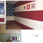 decoration chambre theme usa