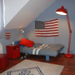 decoration chambre theme usa