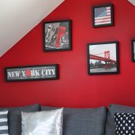 decoration chambre theme usa
