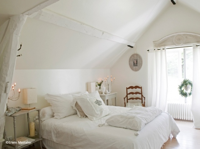 decoration chambre toute blanche - visuel #8