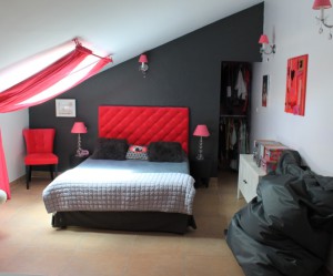 decoration de chambre sous les combles