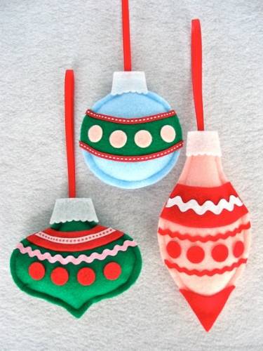 faire decoration noel feutrine