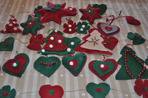 faire decoration noel feutrine